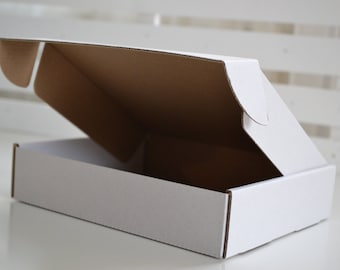 Pack of 10 CUSTOM SIZE corrugated cardboard boxes. gift, packing or shipping boxes. Contact us and we will make cardboard box with your size