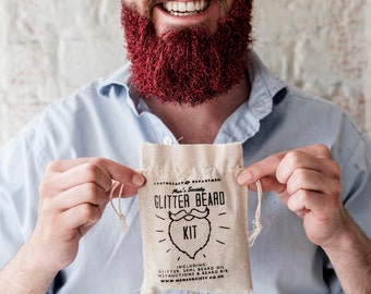 Glitter Beard Kit (Gold)