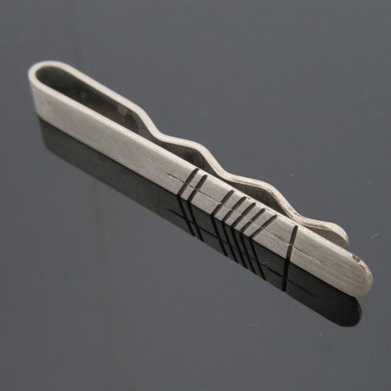 Ogham Grá Tie Slide - Personalised Ogham Tie Slide - Men's Jewelry - Irish Jewelry Made in Ireland