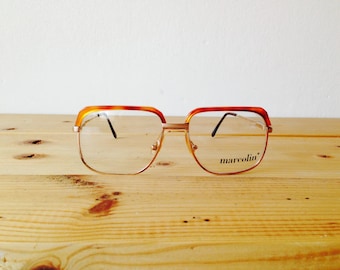 David Clark Square Glasses/NOS Dead Stock Americana Glasses/Marcolin Glasses/Reading Glasses/Oversized Glasses/Tortoise Glasses