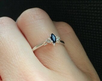 Sapphire 925 sterling Silver Ring