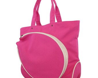 Pink Monogram Canvas Tennis Bag, monogram canvas, large, great gift, monogram canvas bag, tennis bag, personalized tennis, monogrammed gift