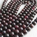 Garnet Round Beads. 5mm. 15.5" Strand.