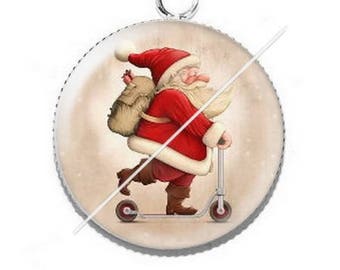 Pendant cabochon resin Merry Christmas happy holidays 5