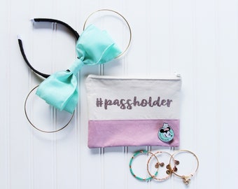 Color Block "Passholder" bag