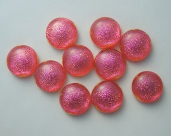 Dichroic Fused Glass - Jewelry Findings - Small Glass Beads - Beads - Dichroic Cabochons - Dichroic Beads - DIY- Cabochon 5248