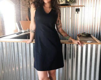 Navy shift dress from 60's