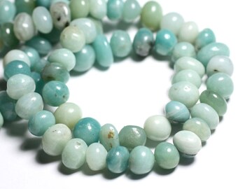 -Stone beads - Amazonite pebbles 4558550092823-6-12mm 10pc