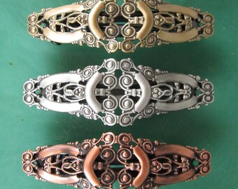 Filigree French Barrette 70MM- Hair Accessories- Barrettes and Clips- French Clips- Hair Accessories- Hair Clips