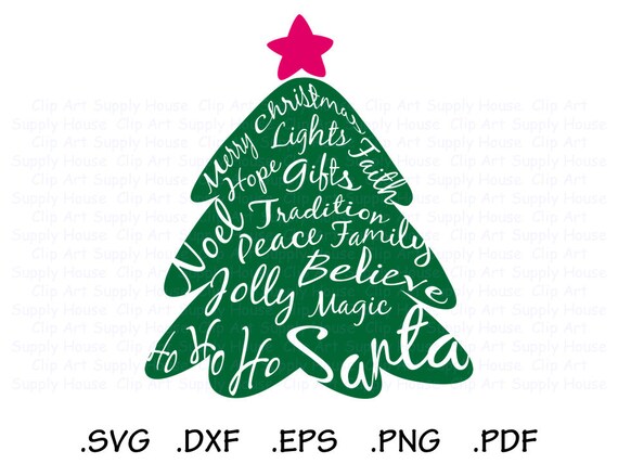 Download Items similar to Christmas Tree Clipart, Winter Christmas ...