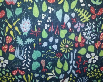 Stig Lindberg fabric "Herbarium" made in Sweden 60s