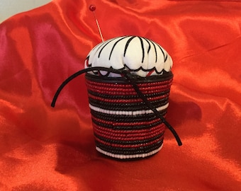 Kcup pincushion, flower top