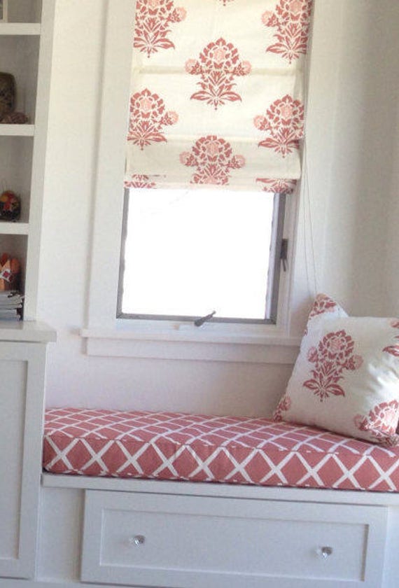 Custom made window seat cushion