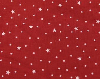 First color Paprika 45 cm x 50cm Red Star fabric coupon