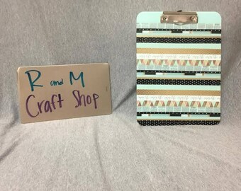 Washi Tape Decorative Clipboard
