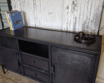Industrial style buffet Cabinet all steel