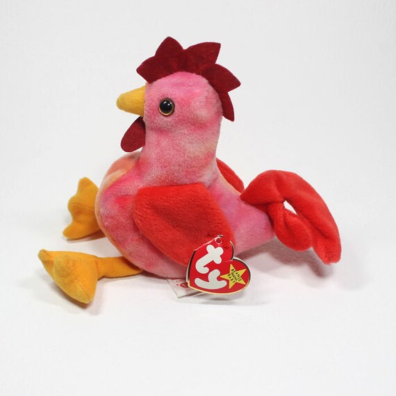 TY Beanie Babies Collection Strut Beanie Baby Rooster Toy