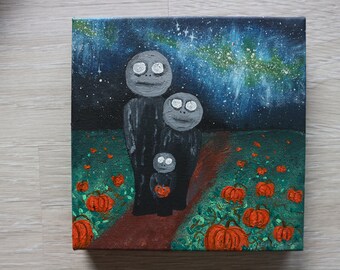 We came for pumpkins / night sky / stars / weird