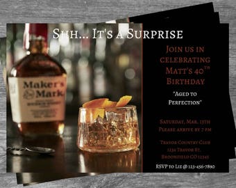 invitation whiskey birthday