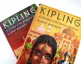 Kipling Vintage Books / Book Decor / Book Bundle / Home Decor / Instant Library / Kipling / Decorative Books/ Photo Prop / Wedding Decor