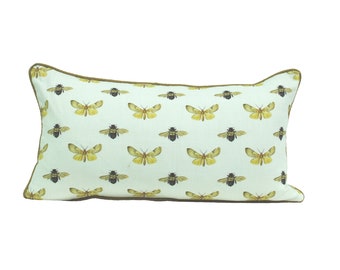 Moth and Bee Scatter Cushion Cover