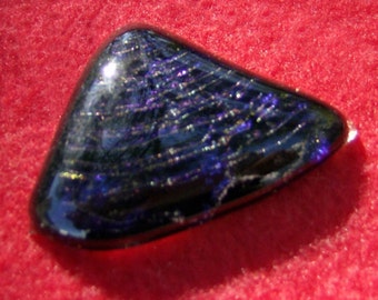 Dichroic Glass Cabochon - Blue & Purple Handmade by JewelryArtistry - DC368