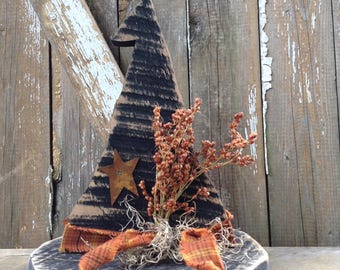 Fall Decor, Primitive halloween decor, Primitive witch, fall primitive, Country primitive, Primitive Fall Decor, primitive hat, OFG Team