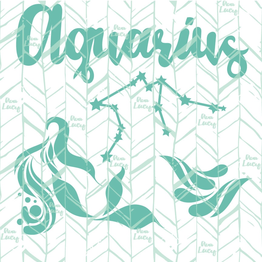 Download Aquarius SVG, Astrology SVG, Birth Sign SVG - Cricut file ...