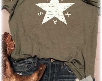 Distressed Texas t shirt