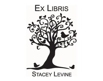 Bookplate Stamp Ex Libris custom tree stamp