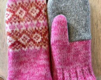 Recycled Wool Sweater Mittens