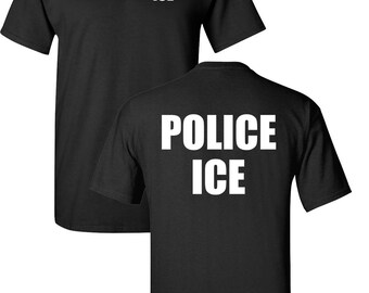 POLICE ICE U.S. Immigration and Customs Enforcement Men's Tee Shirt 1627