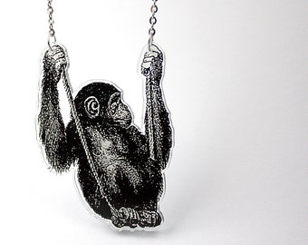 Acrylic Necklace CHIMP Finart-Jewellery