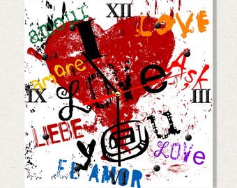 THE BEST Wall Clock Love, Best Gift for Home Decor