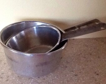 Set of 2 Priscilla Ware Aluminum Pots