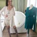 Luxury IVORY Cardigan Hand Embroidered Lace, Angora Wool Cardigan, Wrap Dress, Made to Measure Cardigan, Plus Size Cardigan, Womens Gift