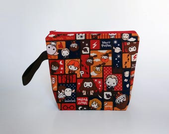 Small Knitting Project Bag, Sock Knitting Mini Bag