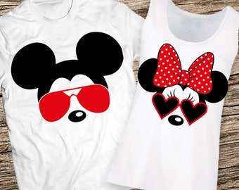 Disney Couples Shirts, Disney Couple Shirts, Mickey and Minnie Couple shirts, Matching Couple Disney Shirts, Couples Disney Personalized