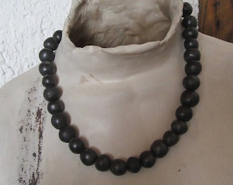 MEA-pearl necklace, ceramic jewelry, ceramics, jewelry, beads, necklace, pearl necklace