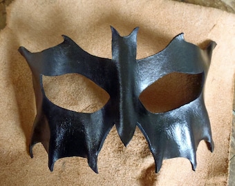 Leather bat mask