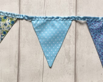 Handmade double sided bunting 14 flags