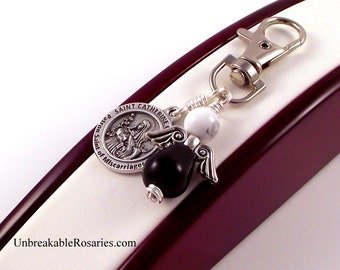Saint Catherine of Sweden Healing Saint Angel Charm Patron Saint of Miscarriages
