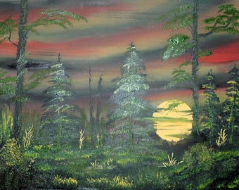Oil Painting No: 015- Restful Evening.