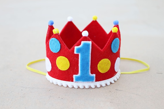 Carnival Birthday Crown Boys Girls 1st Birthday Crown 2nd