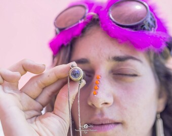 Mini Teleidoscope, Burning man Accessory, Fantasy Traveller, Festival Accessories