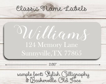 Classic Name Return Address Labels