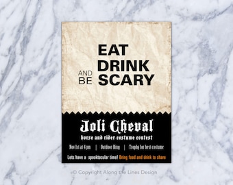 Custom Halloween Party Invitation