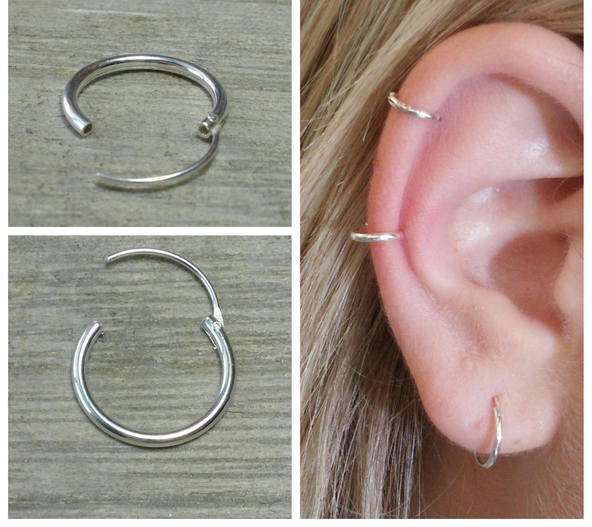 Cartilage hoop Cartilage piercing Gold cartilage hoop Helix