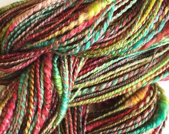 Pecos Valley Colorway - Handspun and Hand Dyed Merino Wool Blend - 2 Ply Coil Yarn - 4.0 oz - 192 yards - Rachel M Post