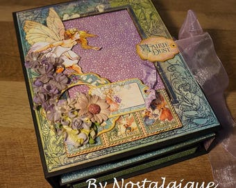 Fairie Dust Graphic 45 Mini Album Tutorial, Little Lady Mini Album 9" x 7 1/4" Mini Album PDF Tutorial